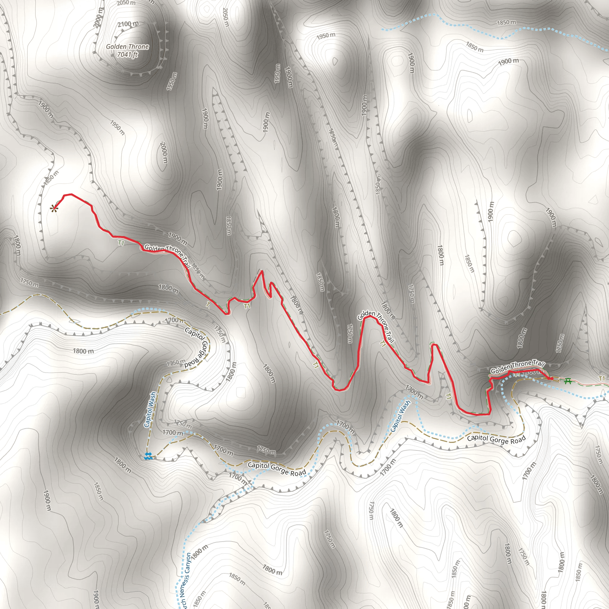 Golden Throne Trail mobile static map