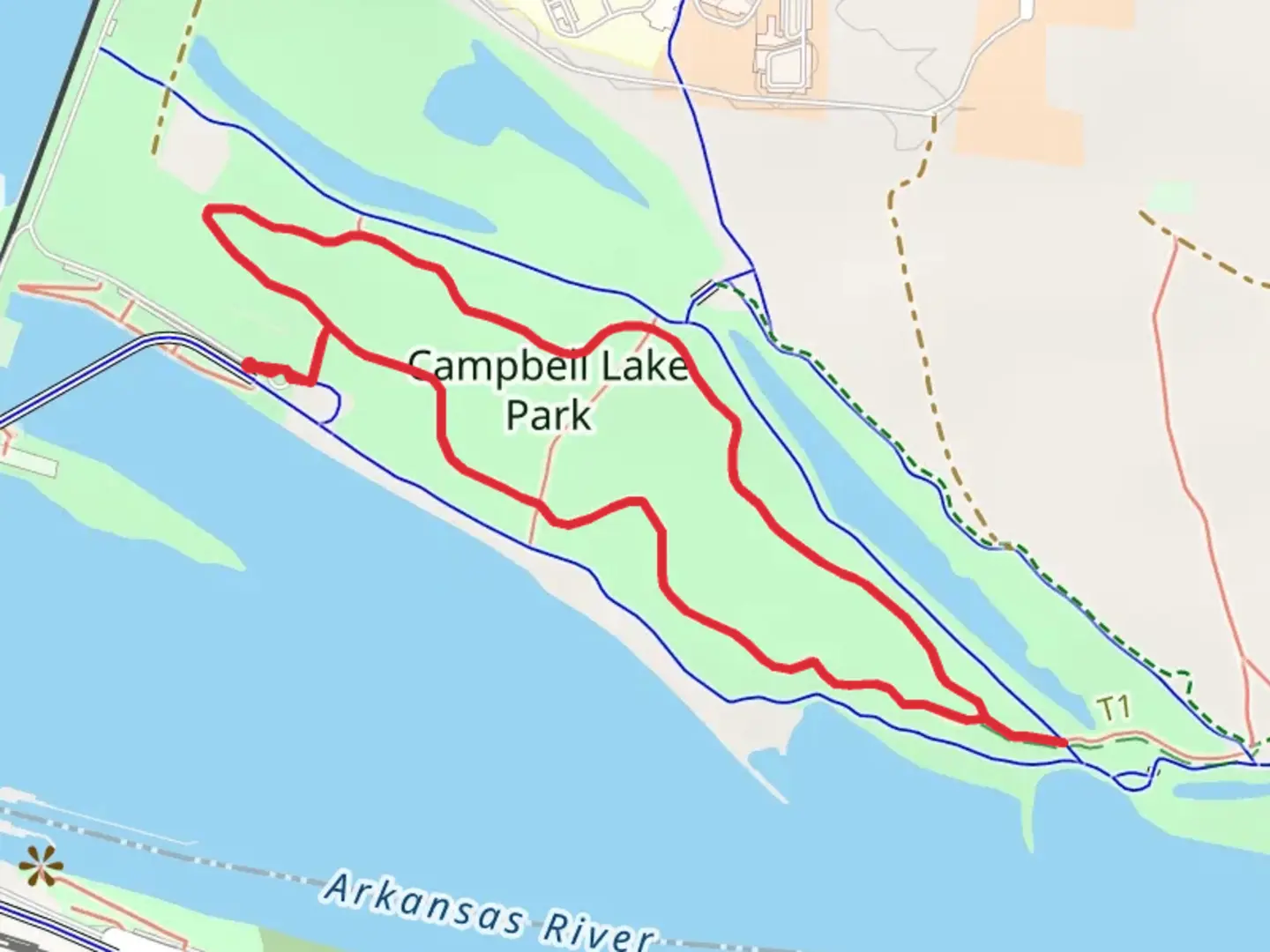An image depicting the trail Pfeifer Loop and its surrounding area.