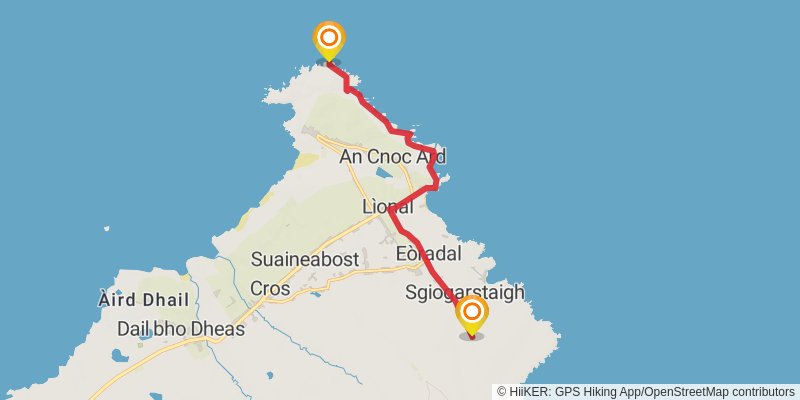 Hebridean Way stage 17 Map