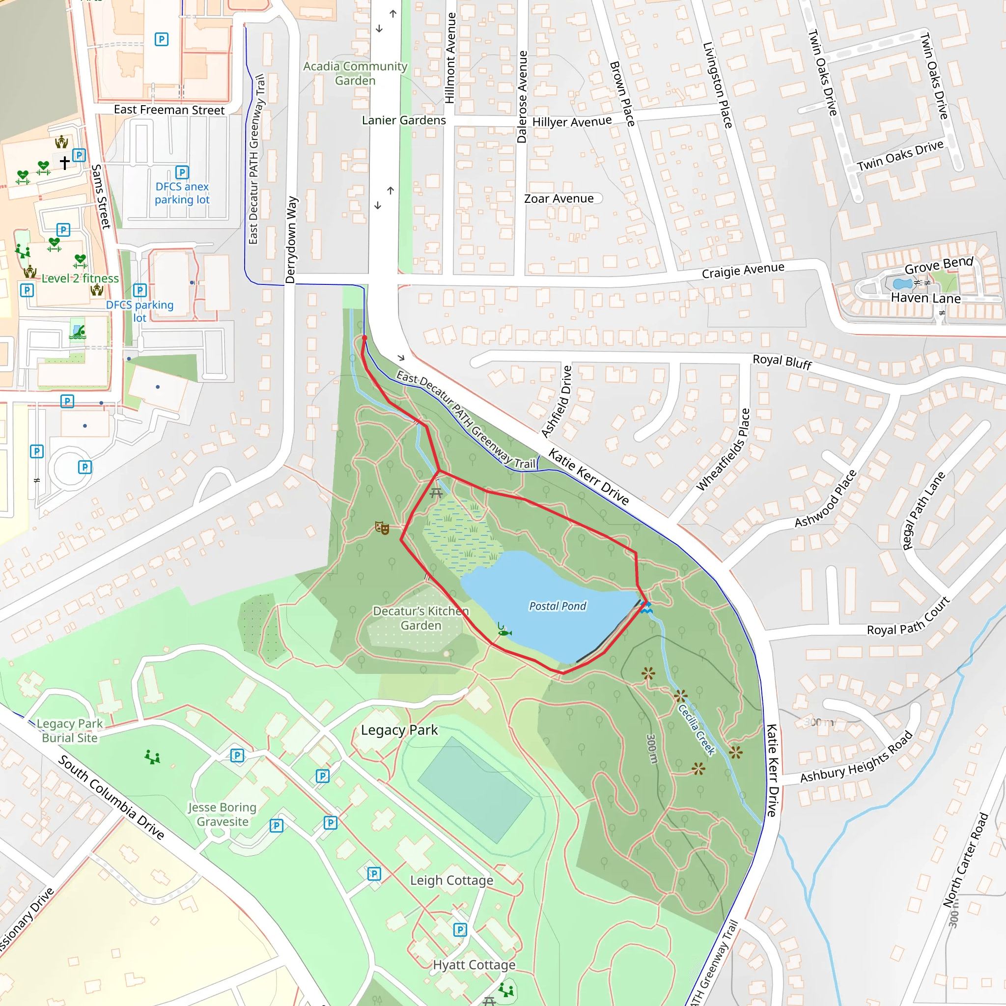 Postal Pond Loop mobile static map