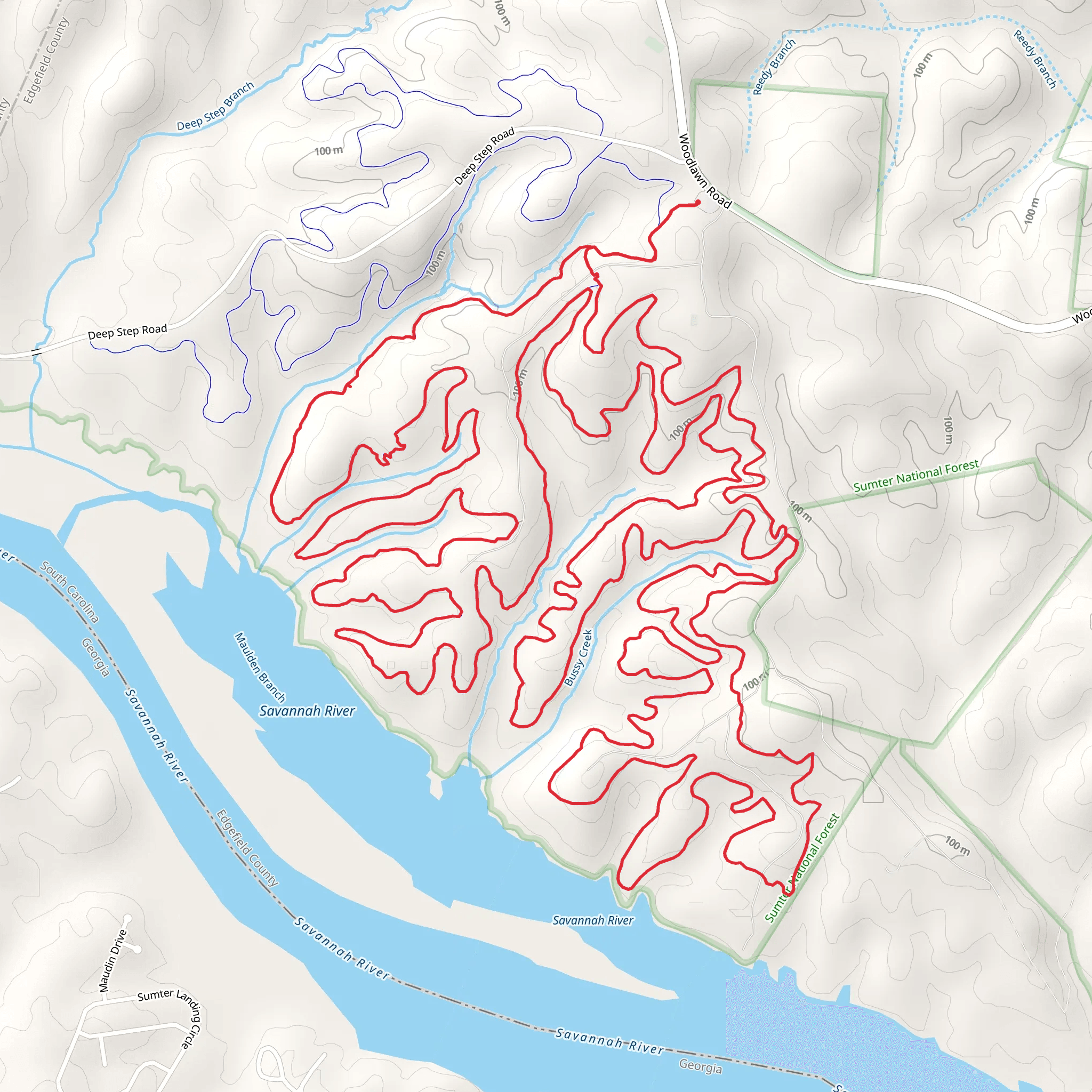 Skinny and The Great Wall Loop mobile static map
