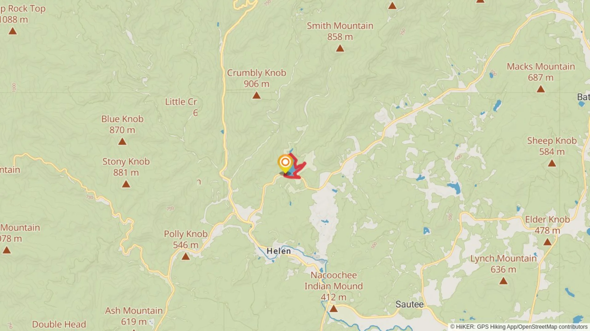 An image depicting the trail Unicoi Lake Loop and its surrounding area.