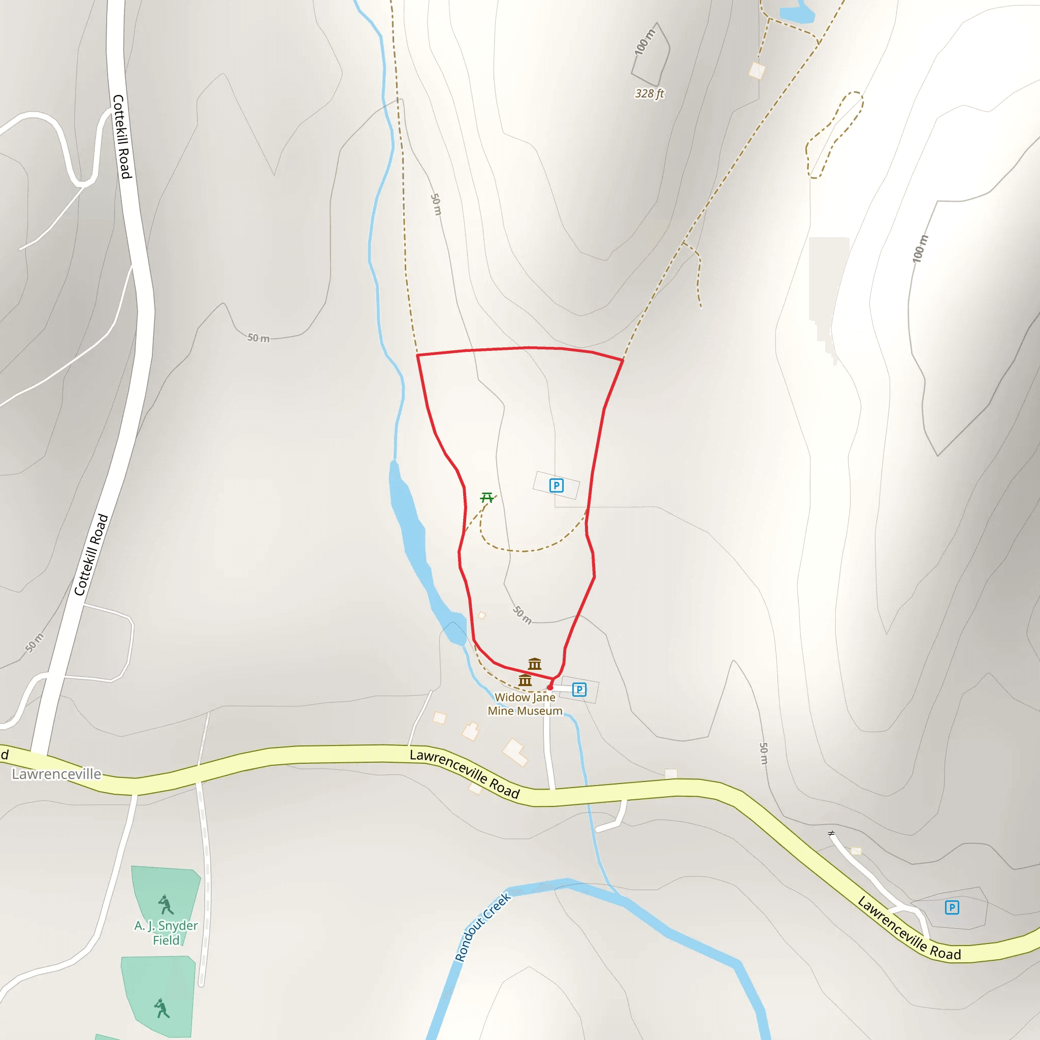 Lawrenceville Road Loop Trail mobile static map