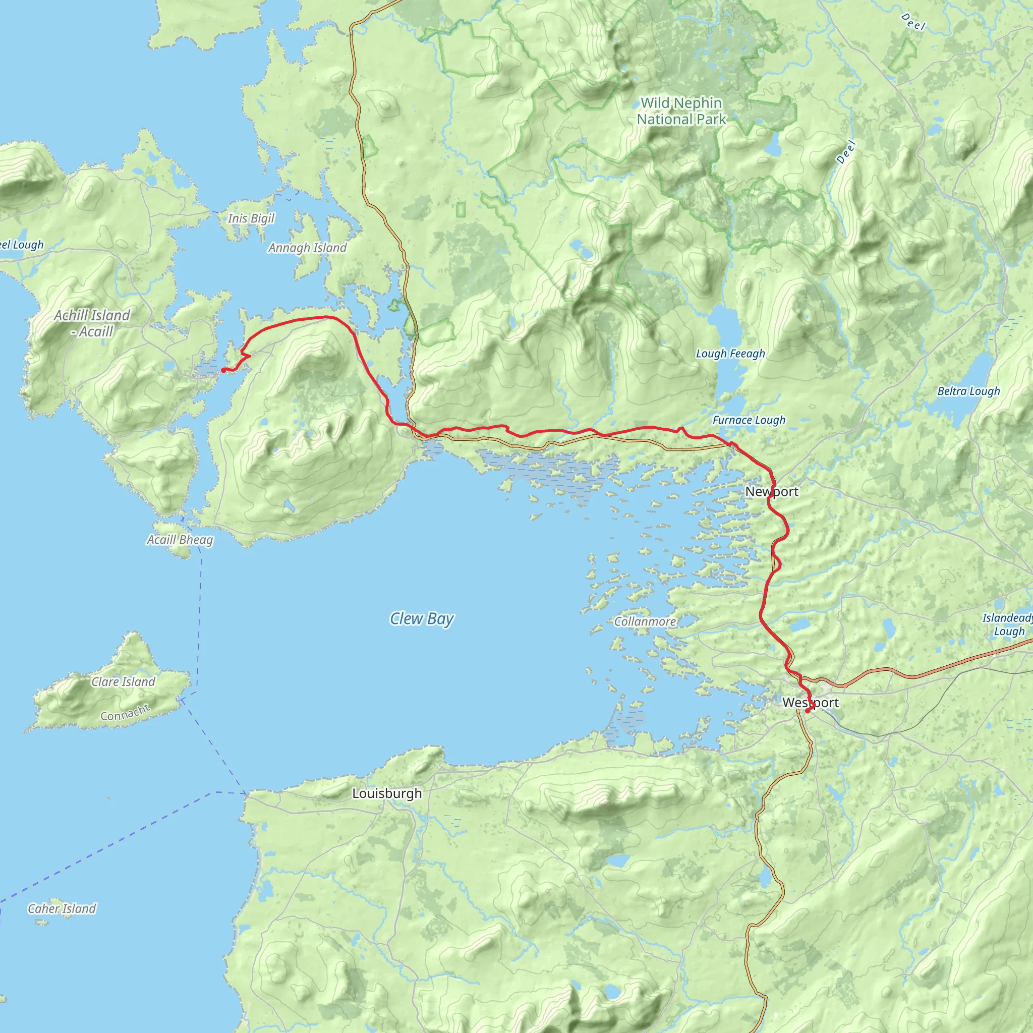 Great Western Greenway mobile static map