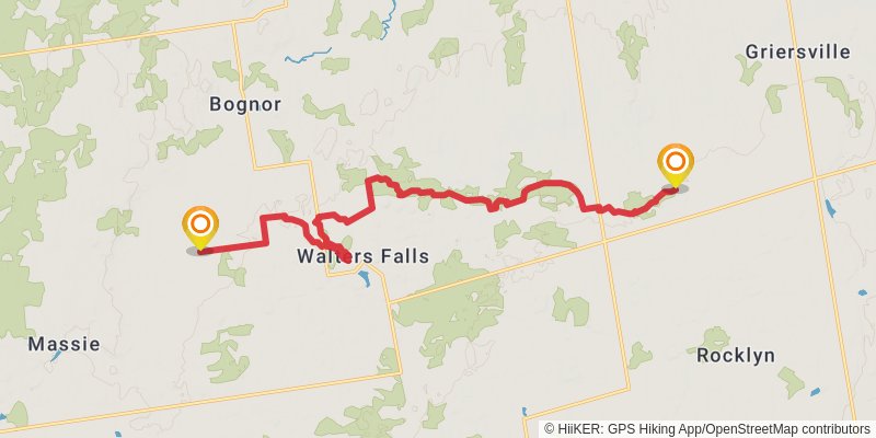 The Bruce Trail stage 31 Map