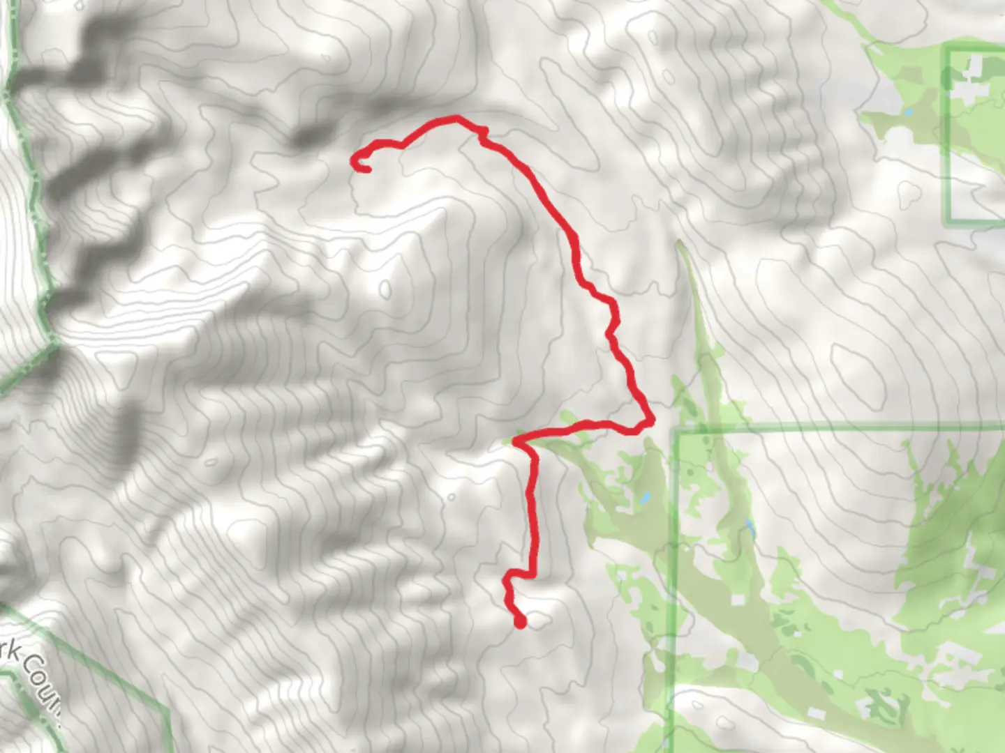 An image depicting the trail Twelvemile Lake Trail via Sheep Creek Trail and its surrounding area.
