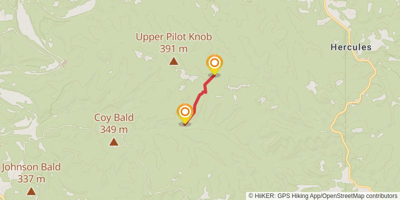 Herucles Glades Wilderness Loop alt 2 Map