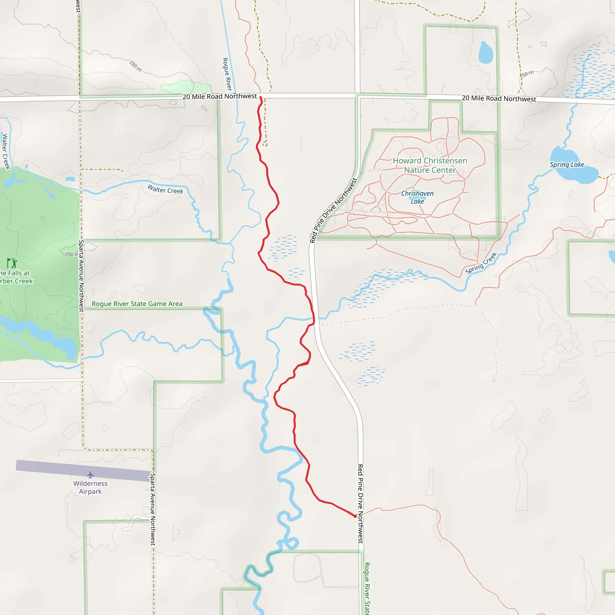North Country Trail - Red Pine Drive Northwest mobile static map