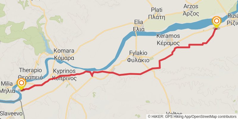 Sultans Trail stage 112 Map