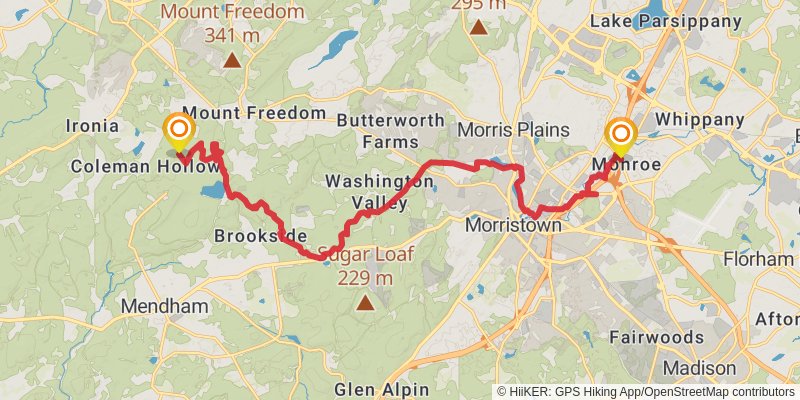 Patriots Path stage 2 Map