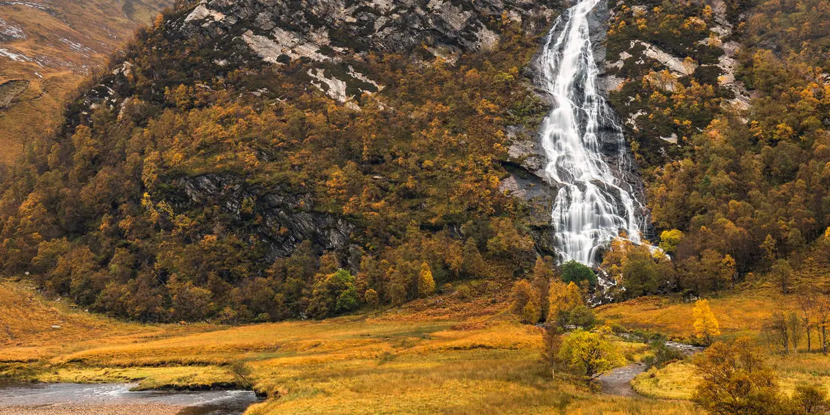 Steall Falls and the Nevis Gorge