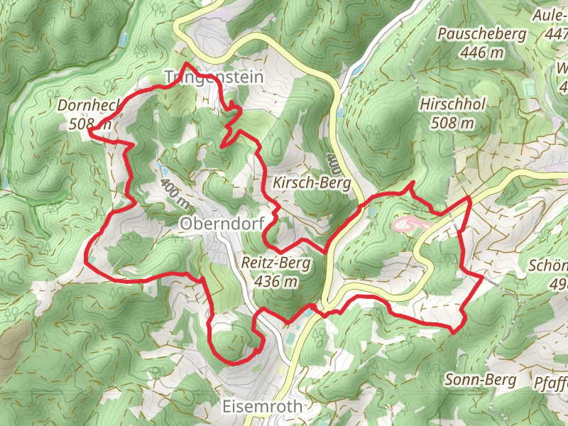 Naturerlebnisbad Siegbach, Dellschesberg, Dornheck and Lenzgrube Loop