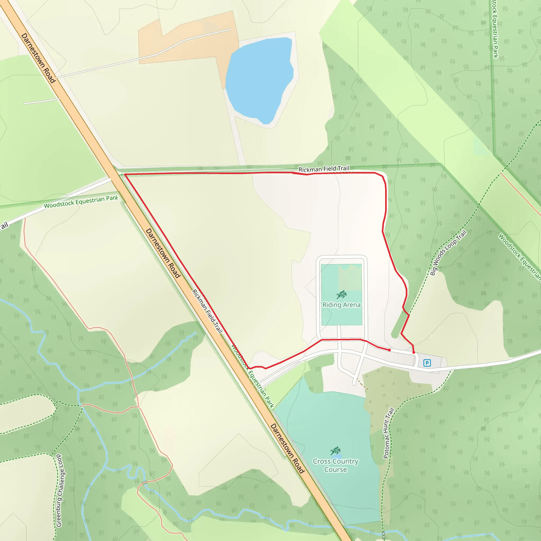 Rickman Field Loop Trail mobile static map
