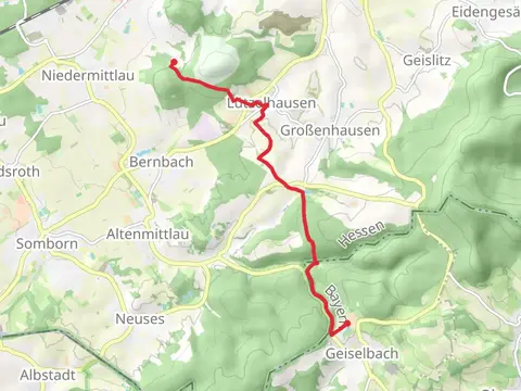 Mittelpunktweg to Birkenhainer Strassse via Natur Erlebnispfad