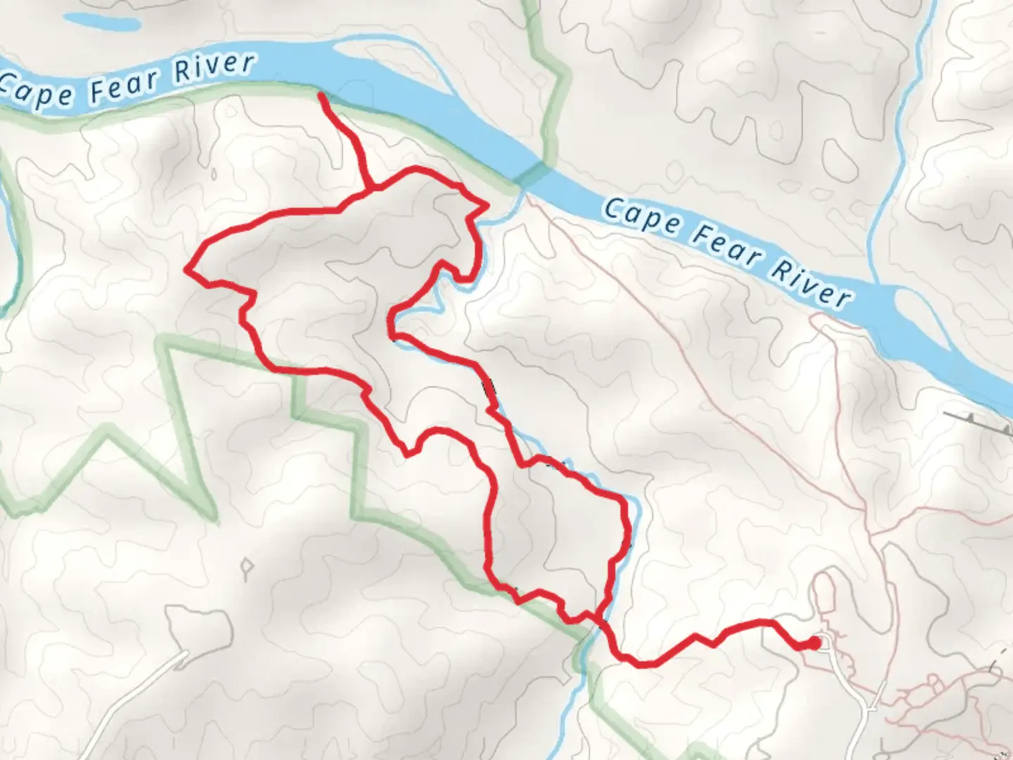 An image depicting the trail Campbell Creek Loop Trail and its surrounding area.