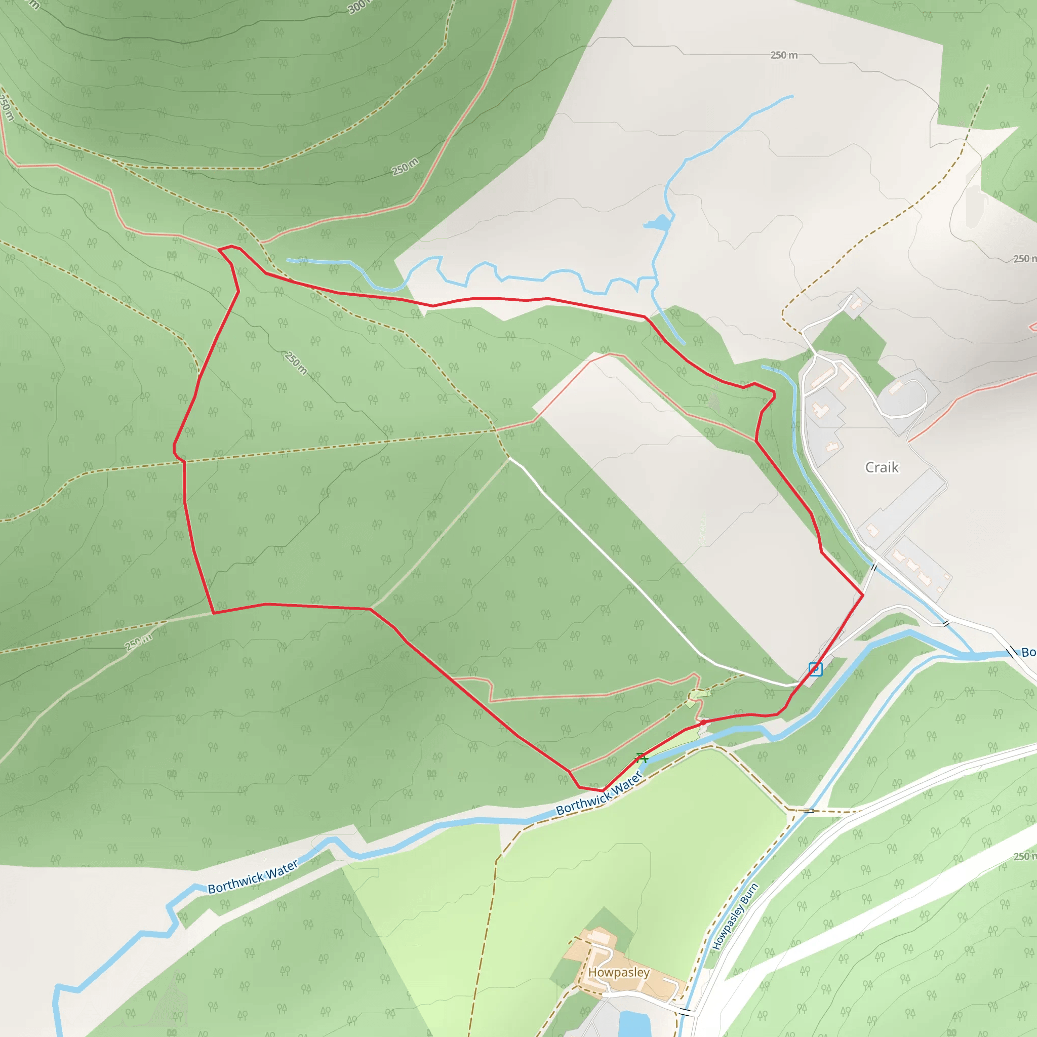 Aithouse Burn Trail mobile static map