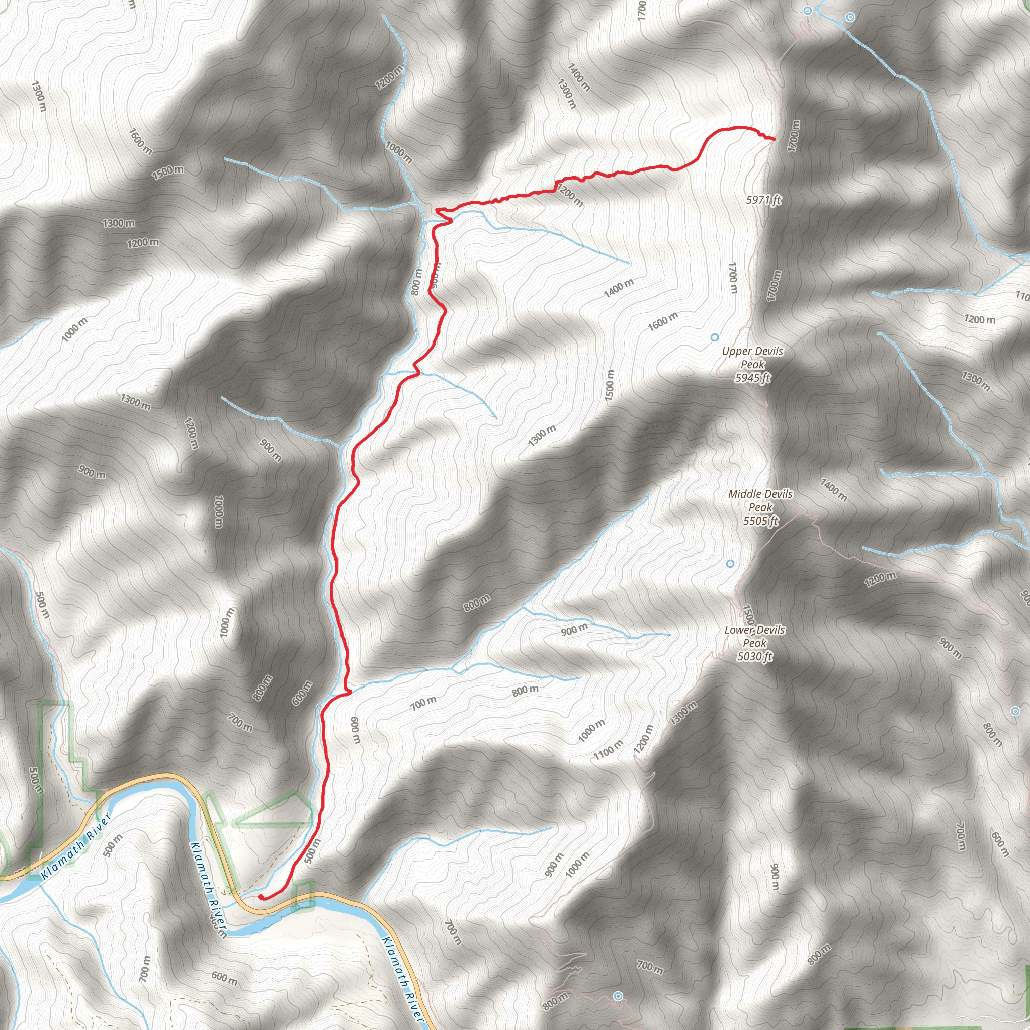 Portuguese Creek Trail mobile static map