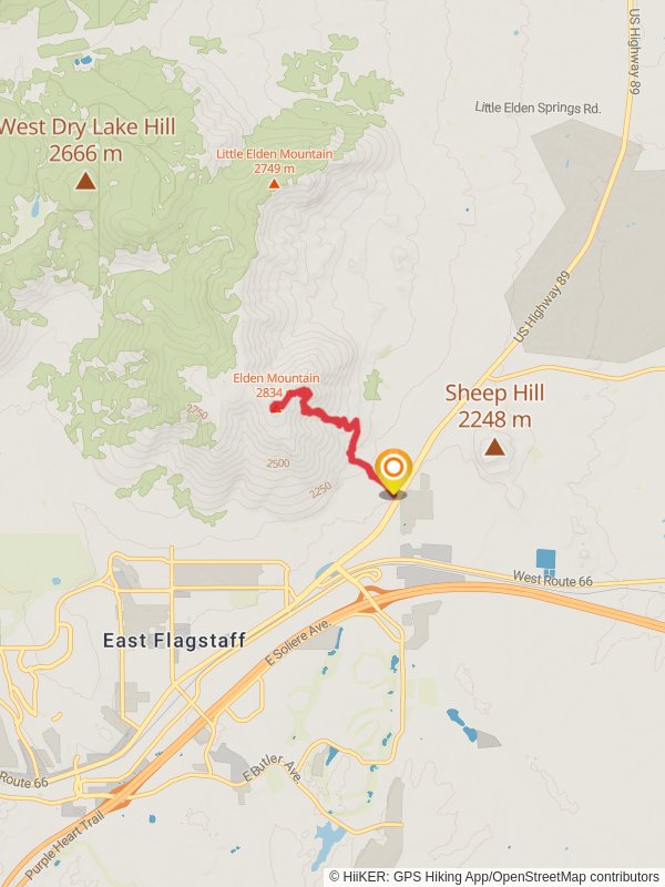 Elden Mountain via Lookout Trail