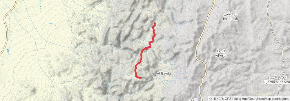 Jordan Trail stage 28 Map