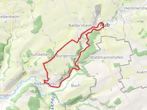 Bieberehren and Ruine Reichelsburg Loop