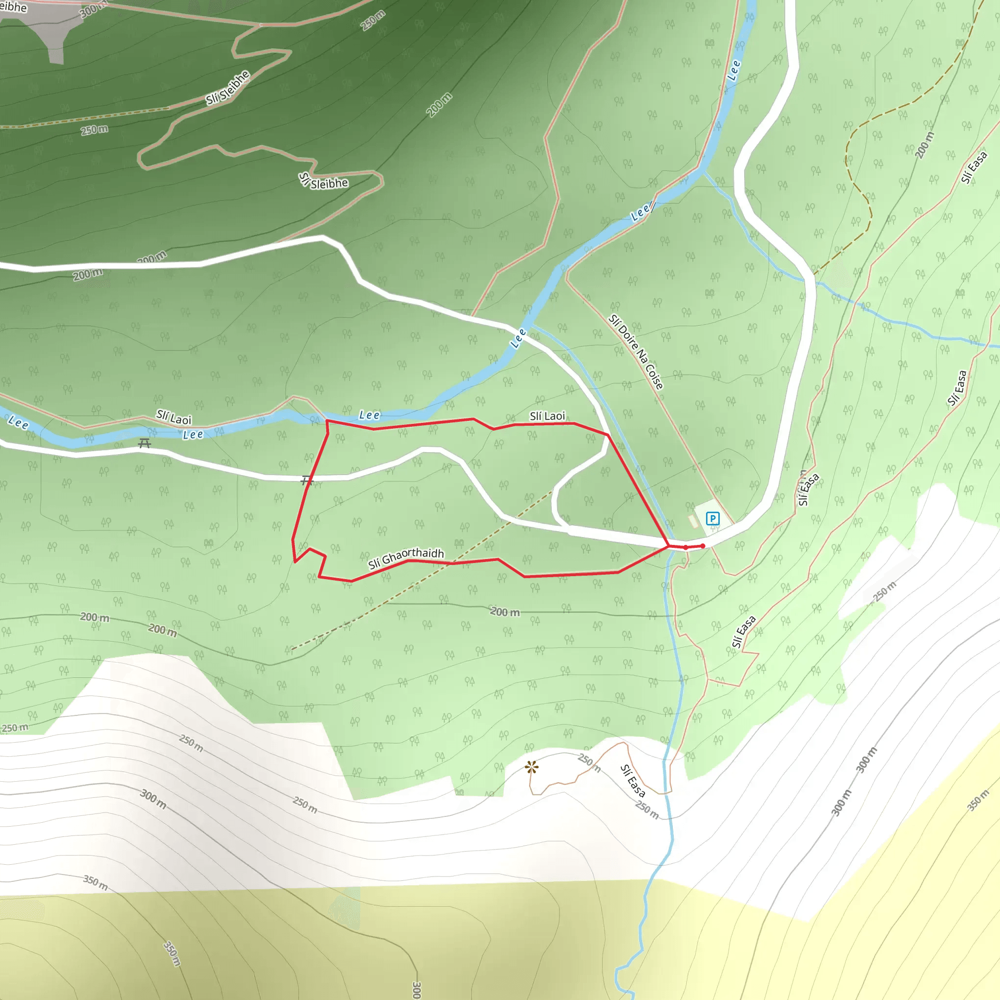 Gougane Barra - Sli Ghaorthaidh mobile static map