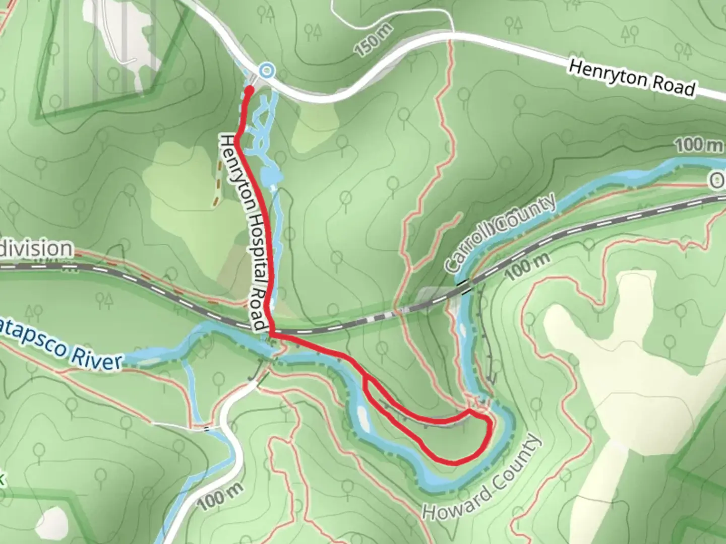 An image depicting the trail Henryton and its surrounding area.