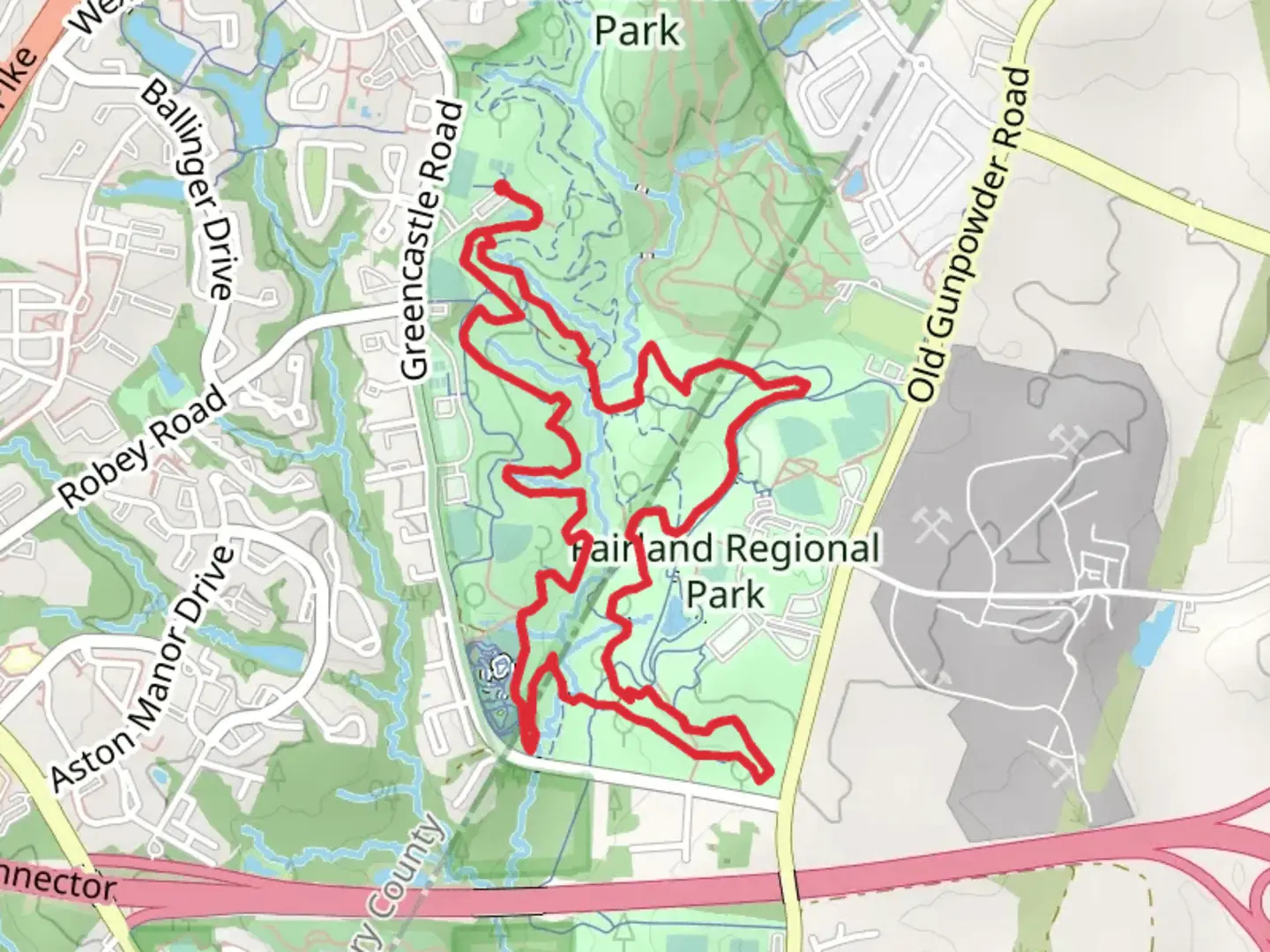 An image depicting the trail Crowsfoot and Viper Loop Trail and its surrounding area.