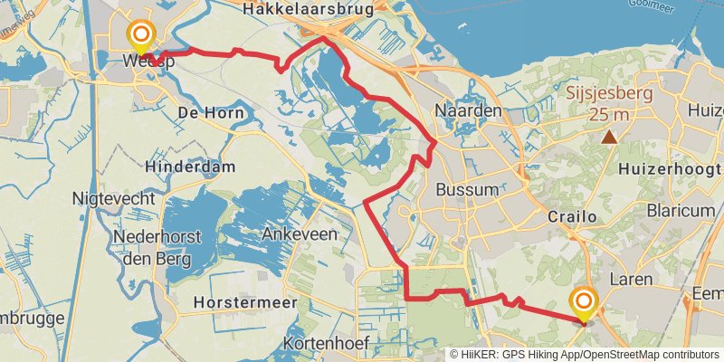 Trekvogelpad stage 7 Map