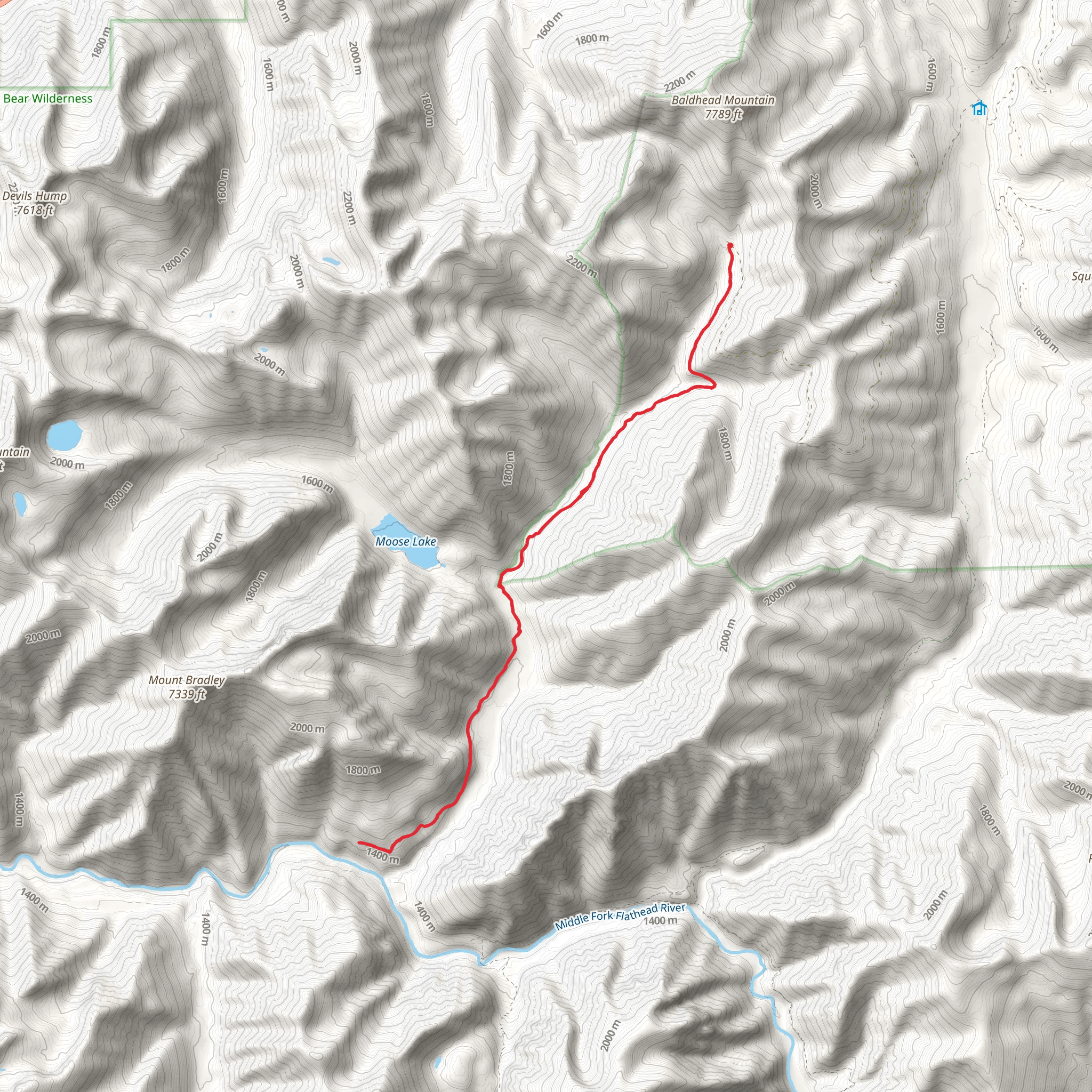 Twenty - Five Mile Creek Trail mobile static map