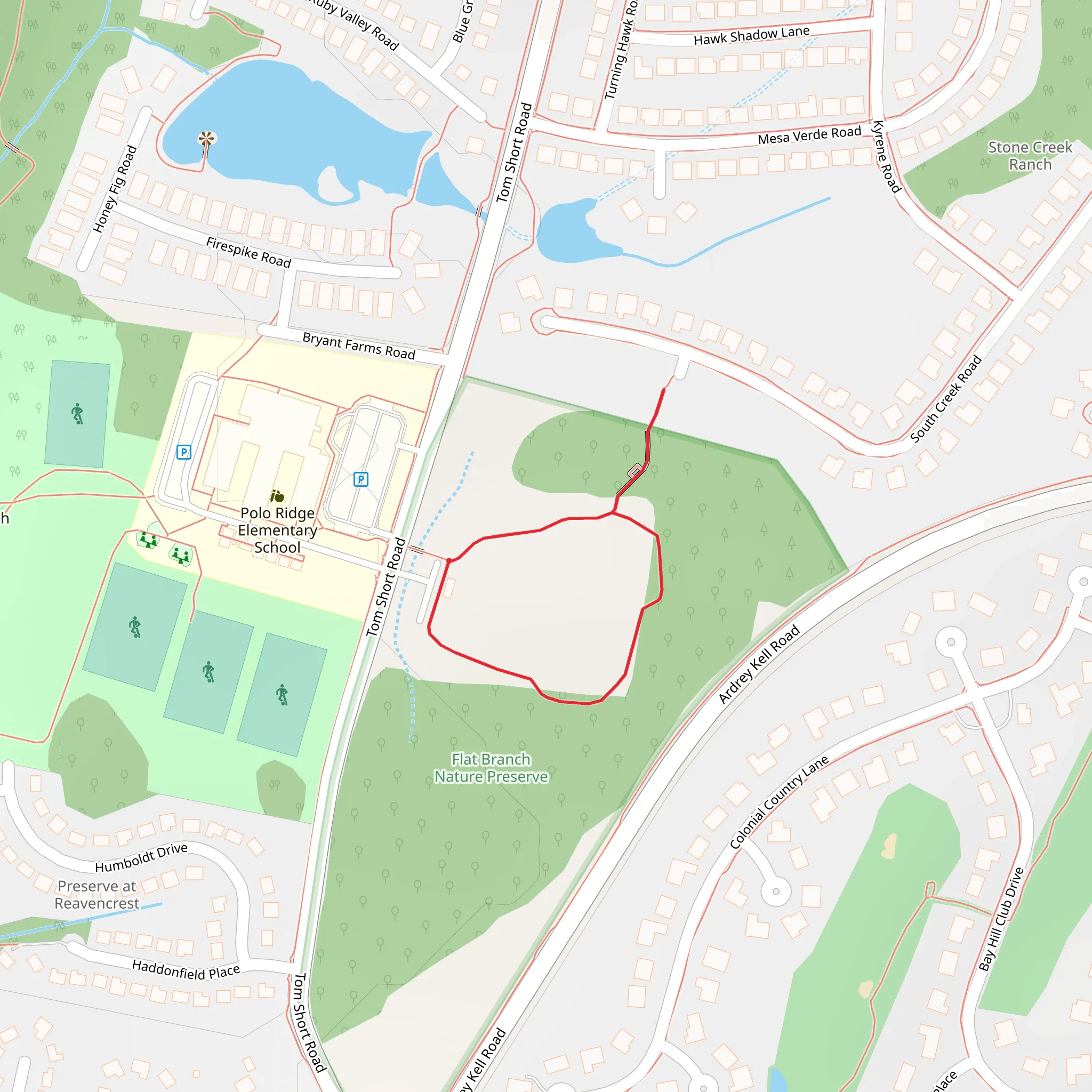 Tom Short Road Loop mobile static map