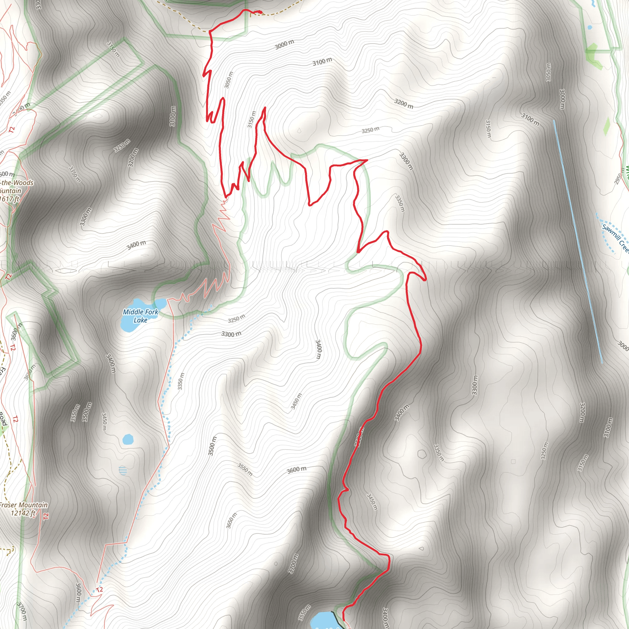 Lost Lake Trail mobile static map