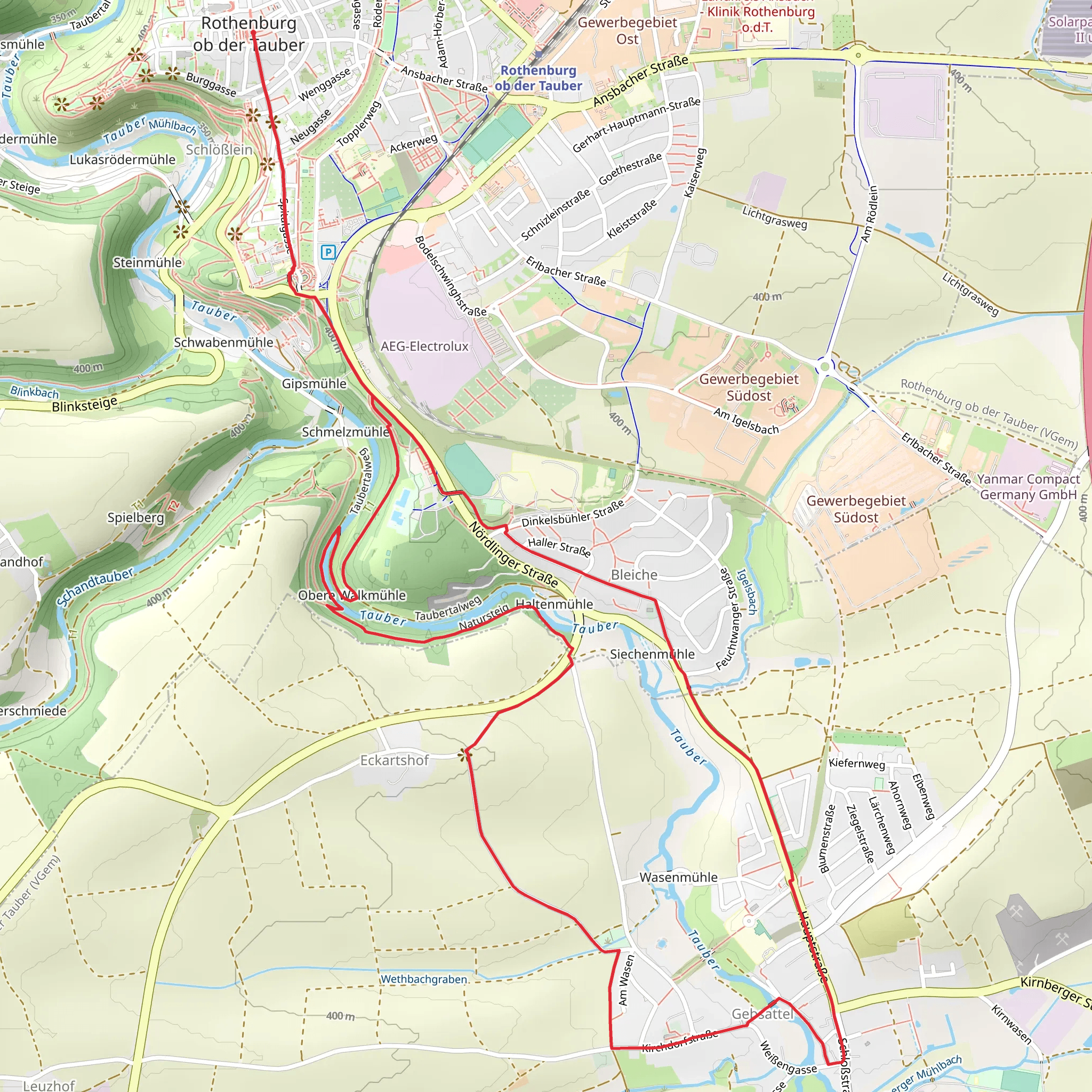 Rothenburger Gebsattel mobile static map
