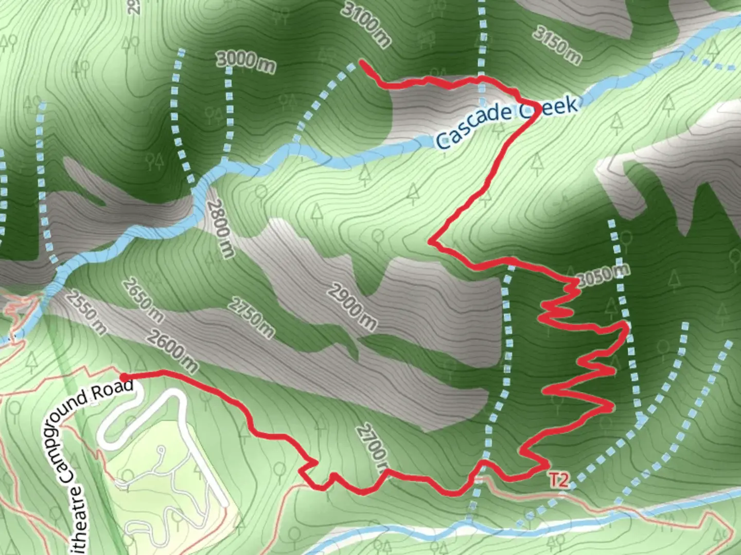 An image depicting the trail Chief Ouray Trail and its surrounding area.