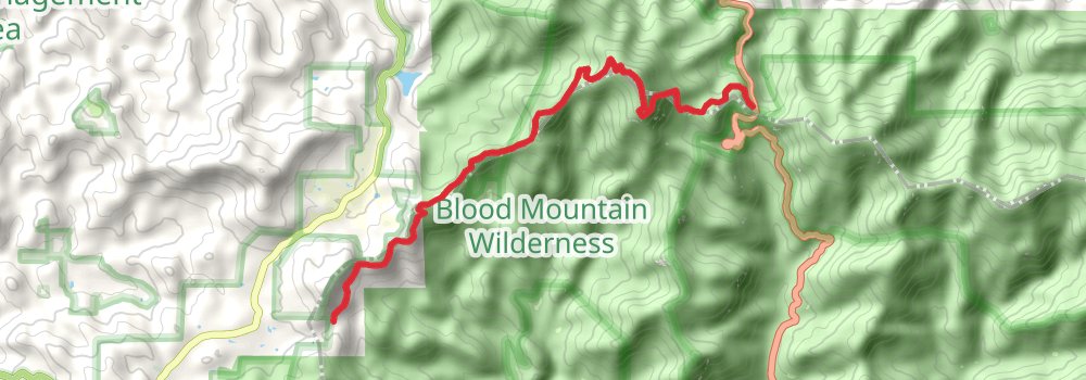 Appalachian Trail - Georgia stage 4 Map