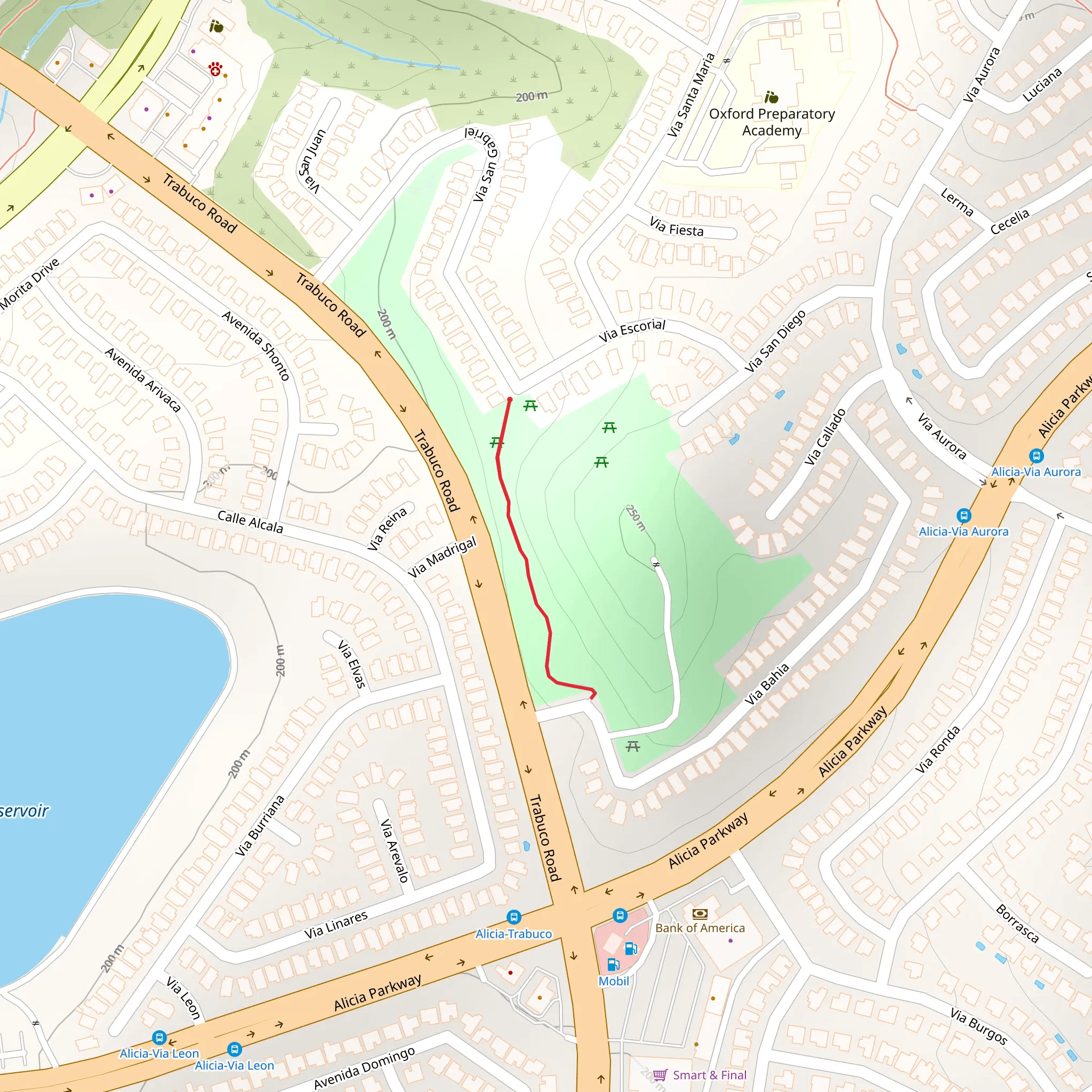 Colinas Park Open Space Area Walk mobile static map