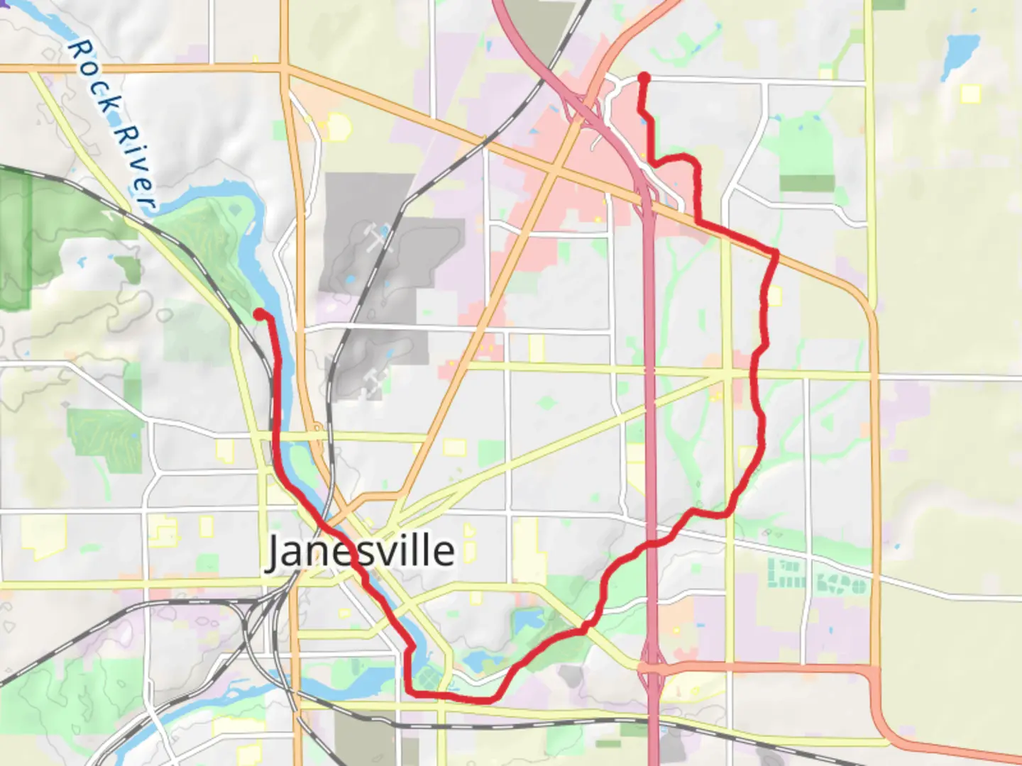 An image depicting the trail Ice Age Trail - Woodcrest Park and its surrounding area.