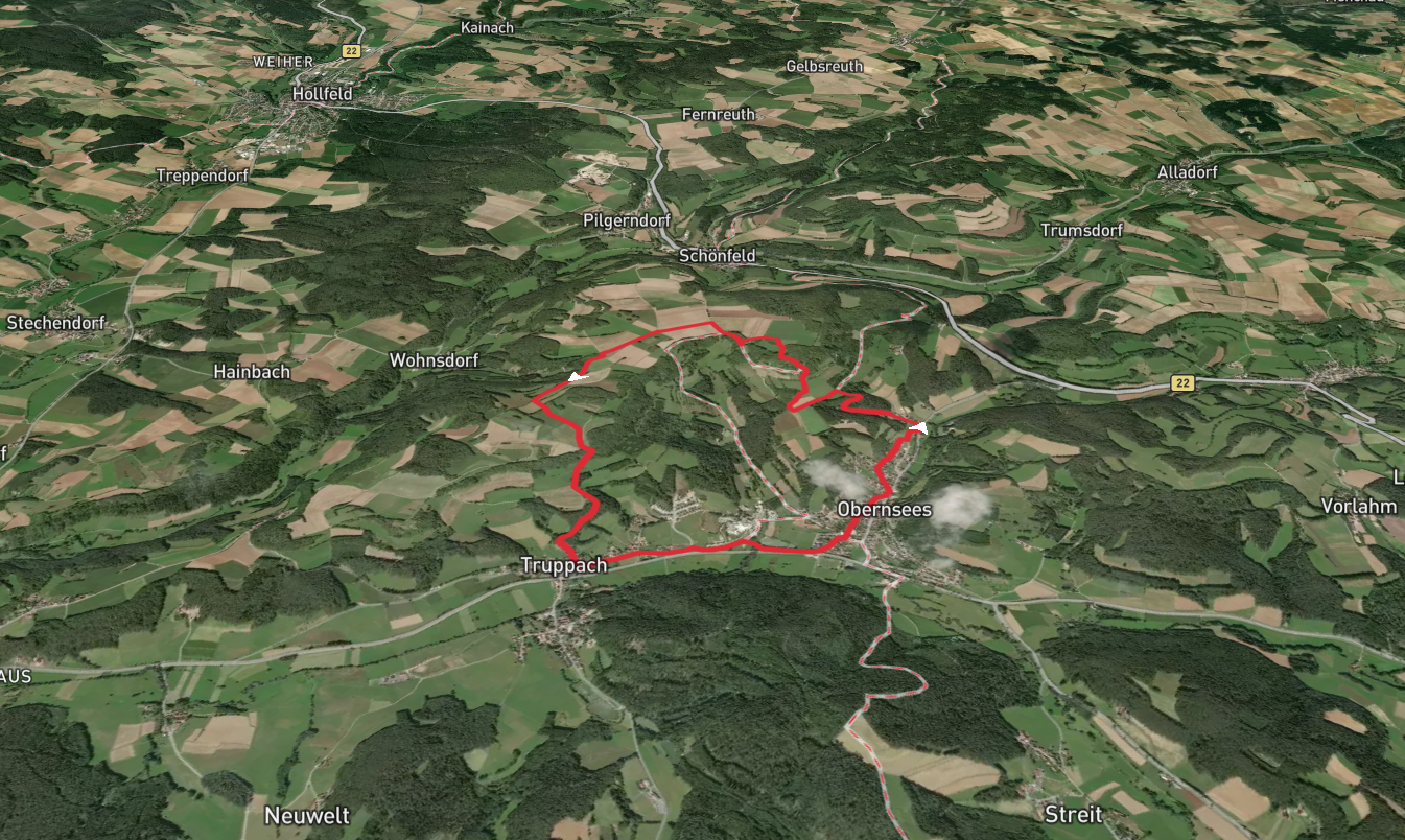Obernsees Rundweg and Fraenkischer Gebirgsweg