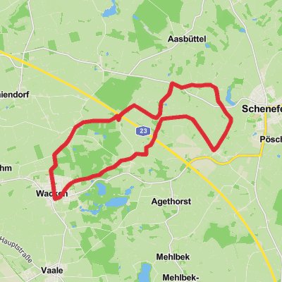 Nienbuttel and Wacken Loop mobile static map