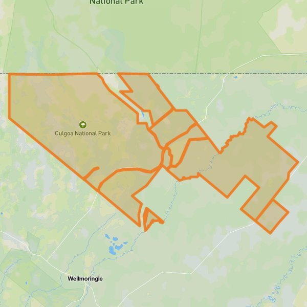 Culgoa National Park mobile static map