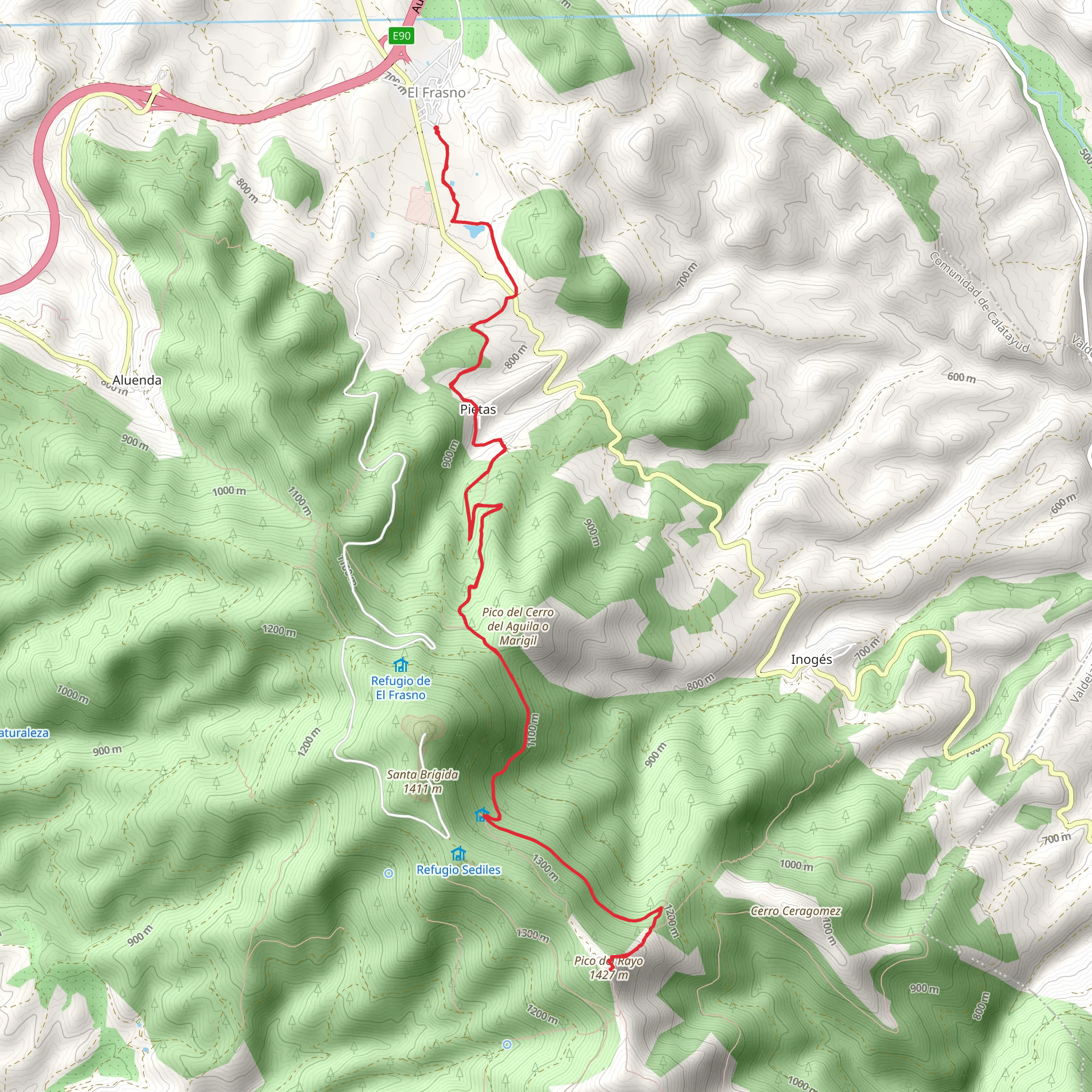 The Frasno - Lightning Peak SL Z 36 mobile static map