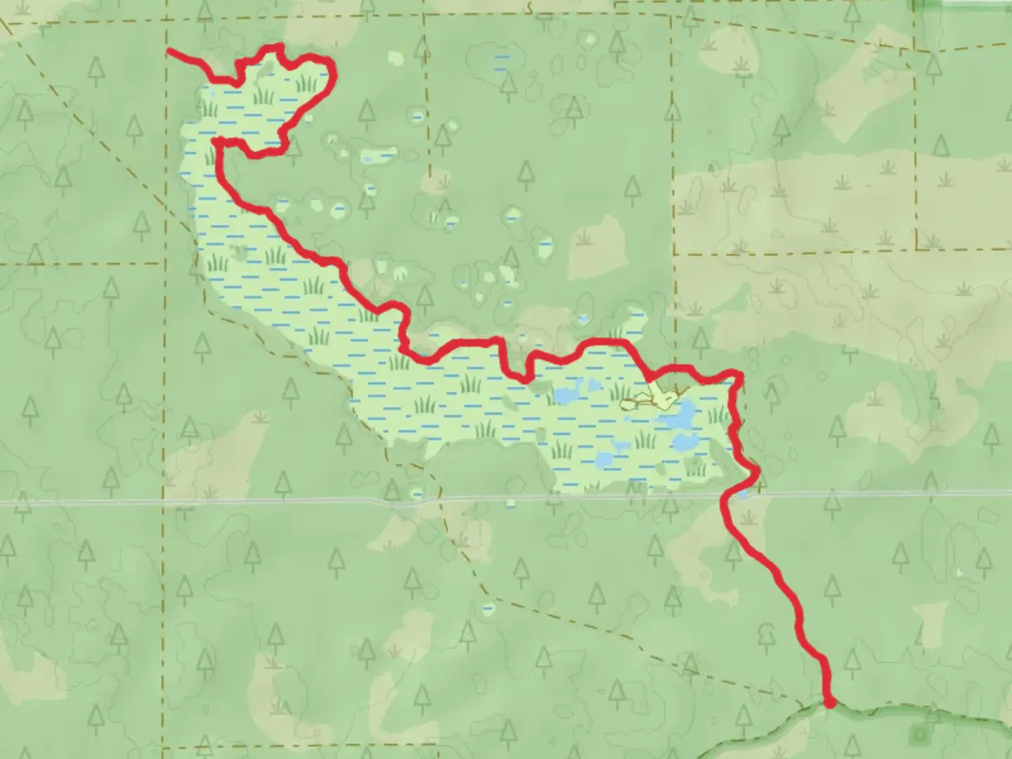 An image depicting the trail Florida National Scenic Trail - Long Cemetery and its surrounding area.