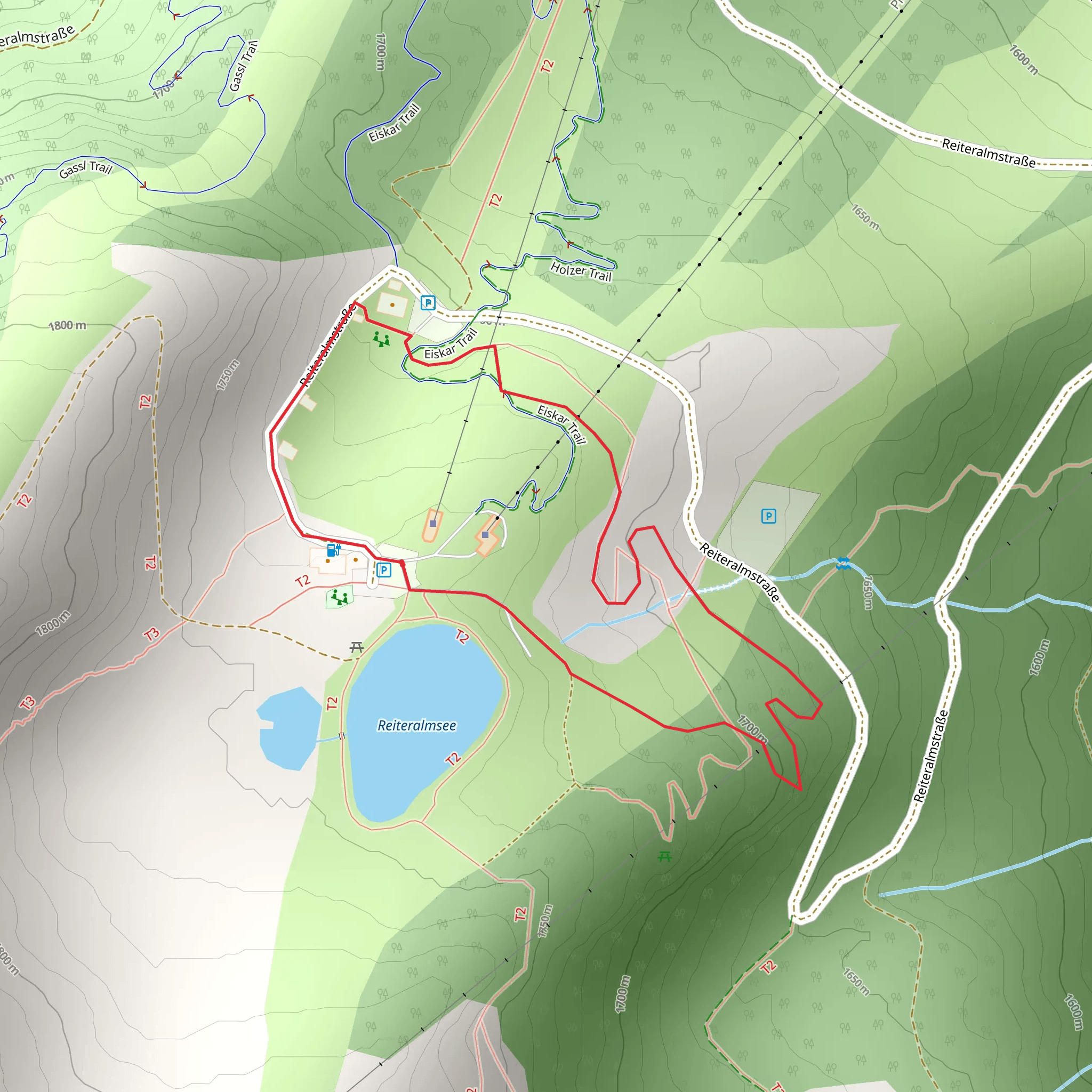 Reiteralm Hike mobile static map