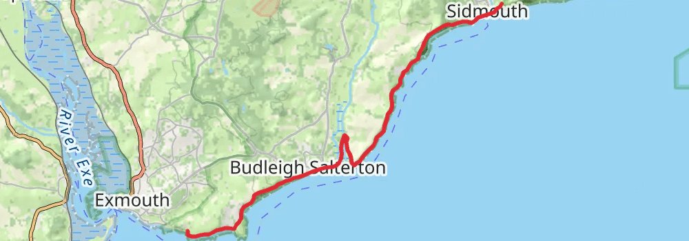 South West Coast Path stage 43 Map