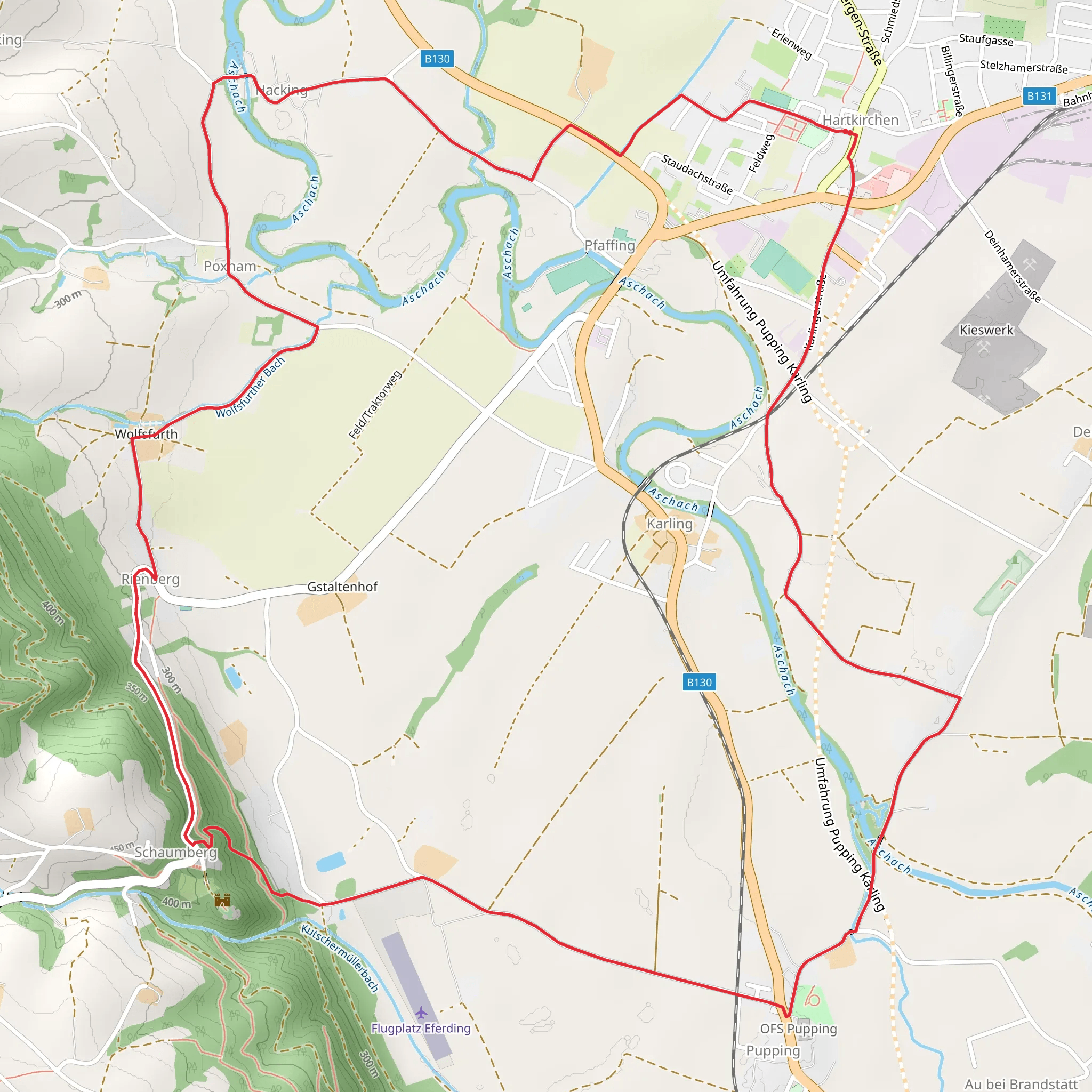 Hartkirchen Schaunberg Loop mobile static map