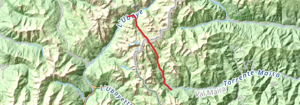 Via Alpina - Red Trail stage 118 Map