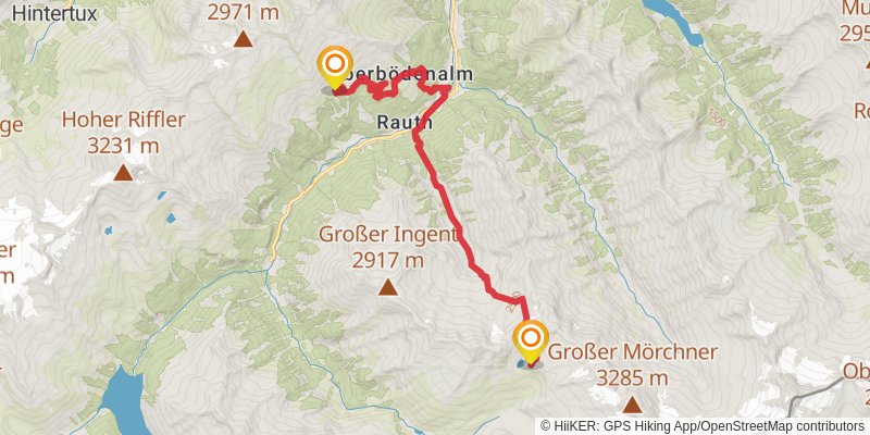 Berlin High Trail alt 1 Map