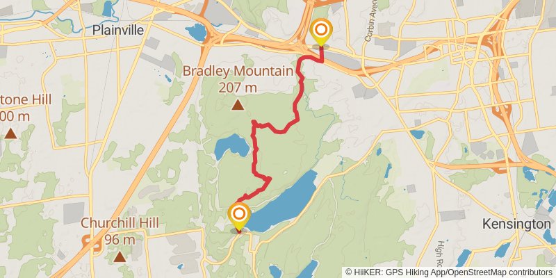 New England Trail stage 12 Map
