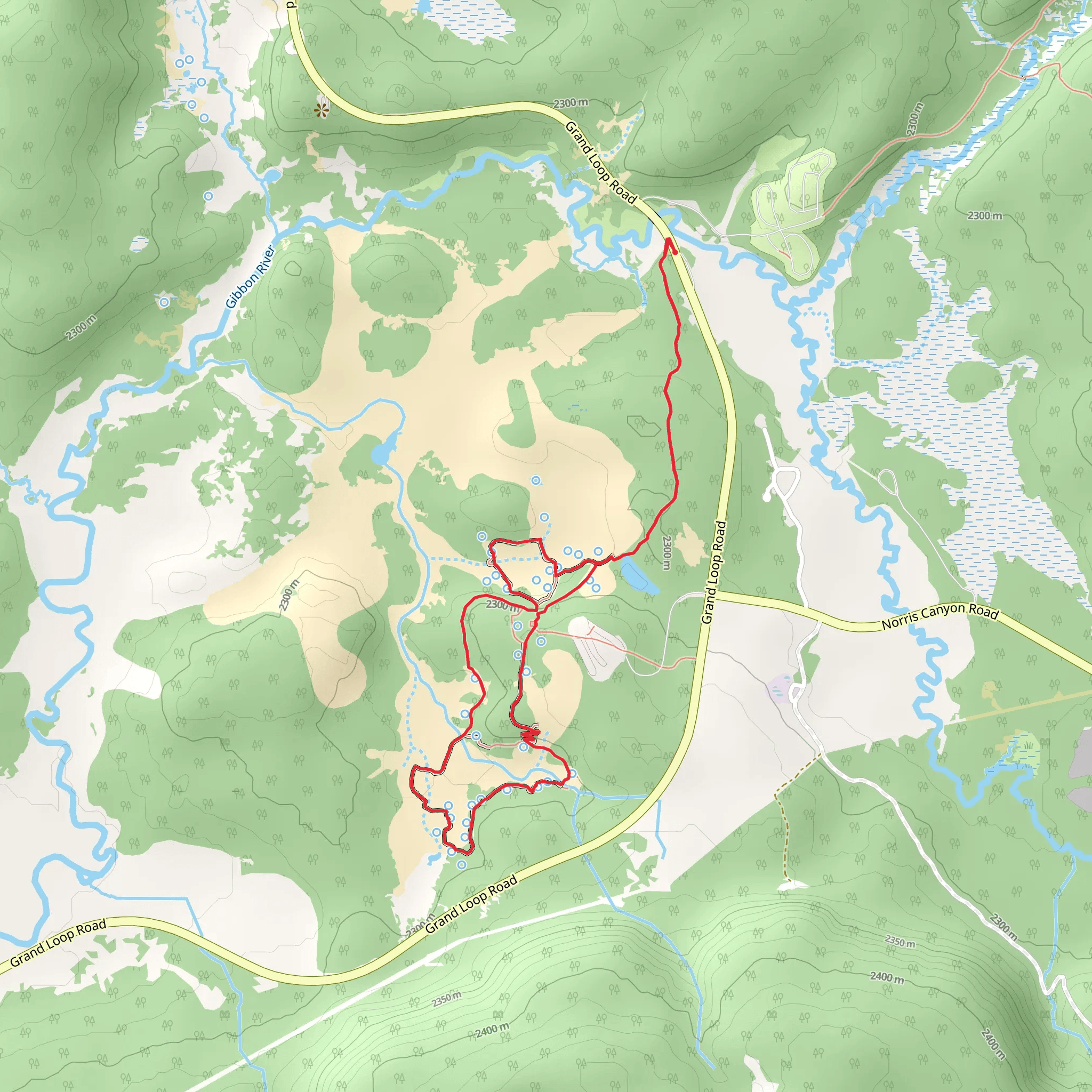 Nuphar Lake - Norris Campground Loop Trail mobile static map