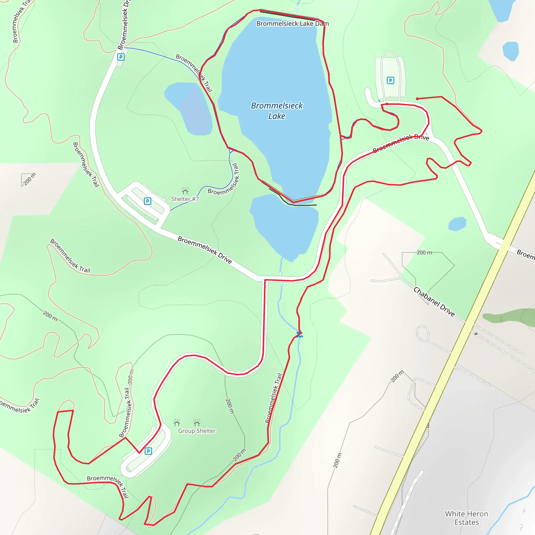Brommelsieck Lake and Broemmelsiek Loop Trail mobile static map