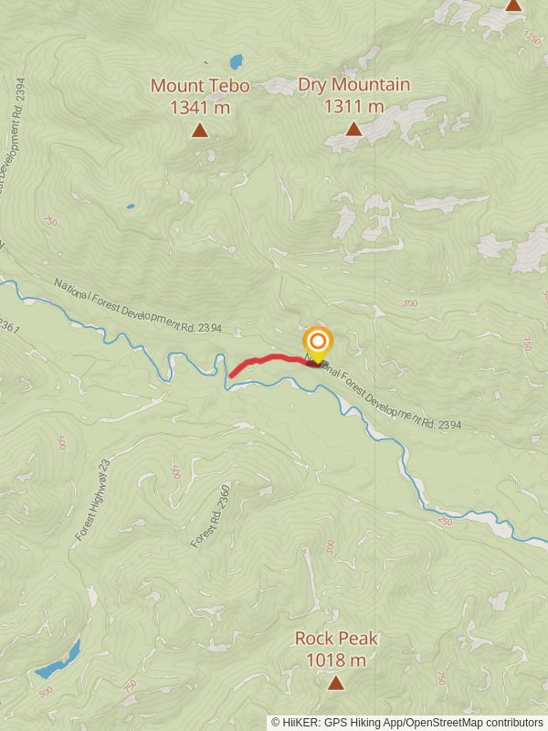 Lower SF Skokomish Campcomfort Trail mobile static map